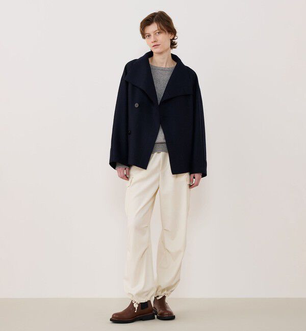GALERIE VIE「スムースプレスドウール スタンドカラーコート」|その他|