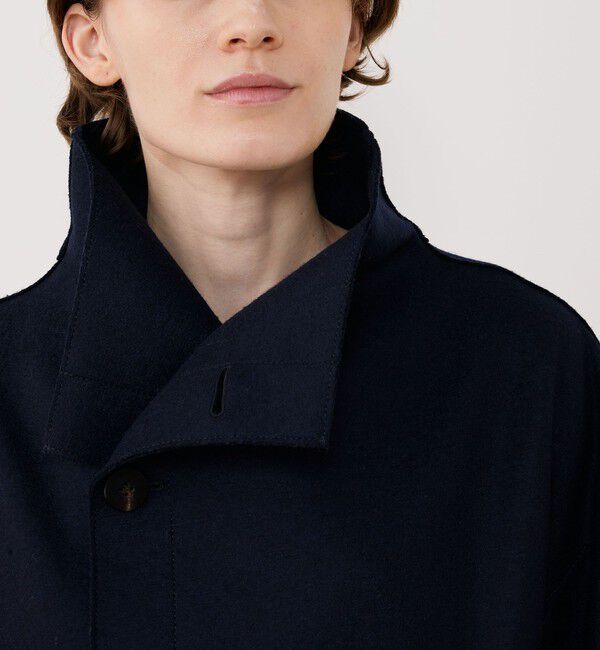 GALERIE VIE「スムースプレスドウール スタンドカラーコート」|その他|