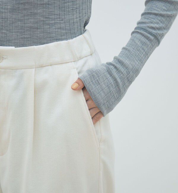 MACPHEE「コットンコーデュロイ タックストレートパンツ」|その他|