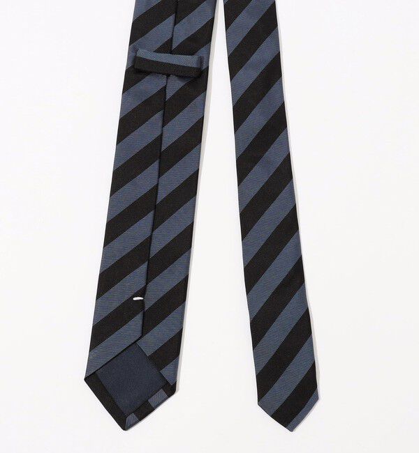 TOMORROWLAND GOODS「TOMORROWLAND シルク レジメンタルストライプ ナローネクタイ」|ネクタイ・蝶ネクタイ|
