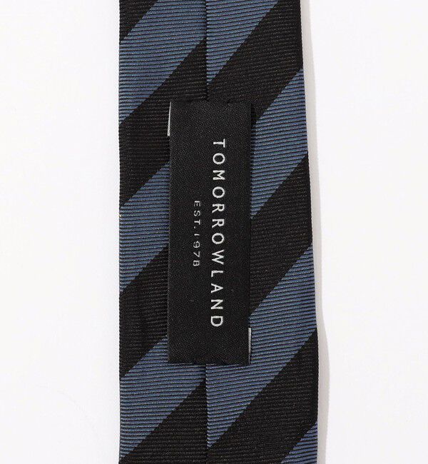 TOMORROWLAND GOODS「TOMORROWLAND シルク レジメンタルストライプ ナローネクタイ」|ネクタイ・蝶ネクタイ|