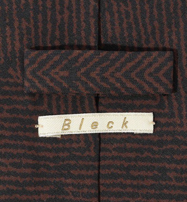 TOMORROWLAND GOODS「Bleck シルクプリント ヘリンボーン柄ネクタイ」|ネクタイ・蝶ネクタイ|