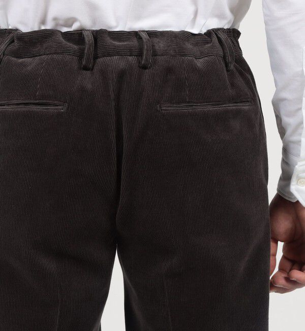 TOMORROWLAND MENS「コットンウールコーデュロイ 1プリーツ イージースラックス」|スラックス|