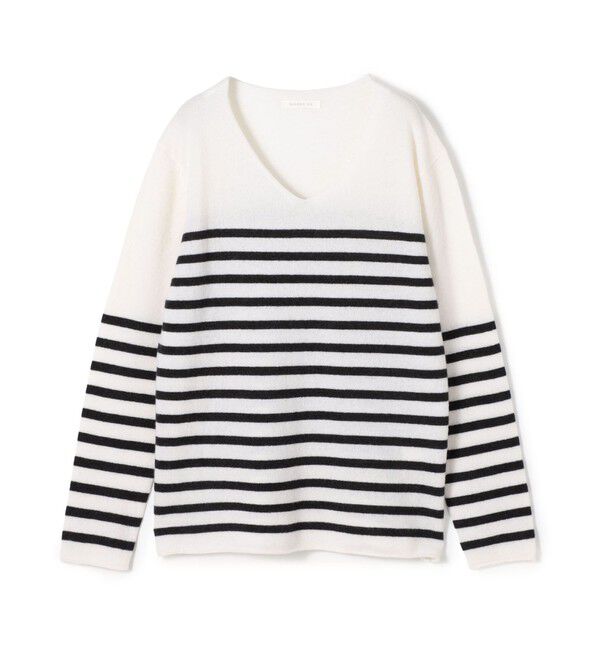 GALERIE VIE「スコットランドカシミヤ Vネックプルオーバー」|ニット・セーター|18 ブラック系