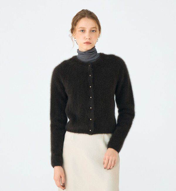 Ballsey「フラッフィーヤーン クルーネックカーディガン」|カーディガン|