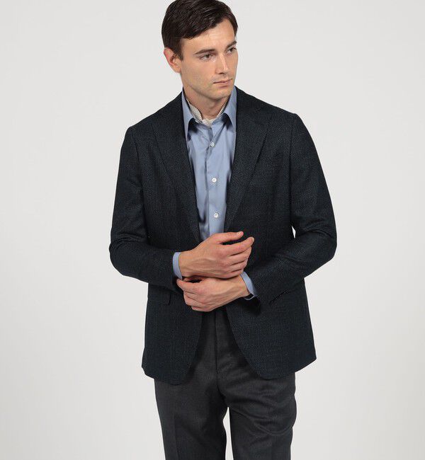 TOMORROWLAND MENS「ウールシルクカシミヤ シングルブレステッド 2Bジャケット SILK AIR LORO PIANA」|テーラードジャケット|