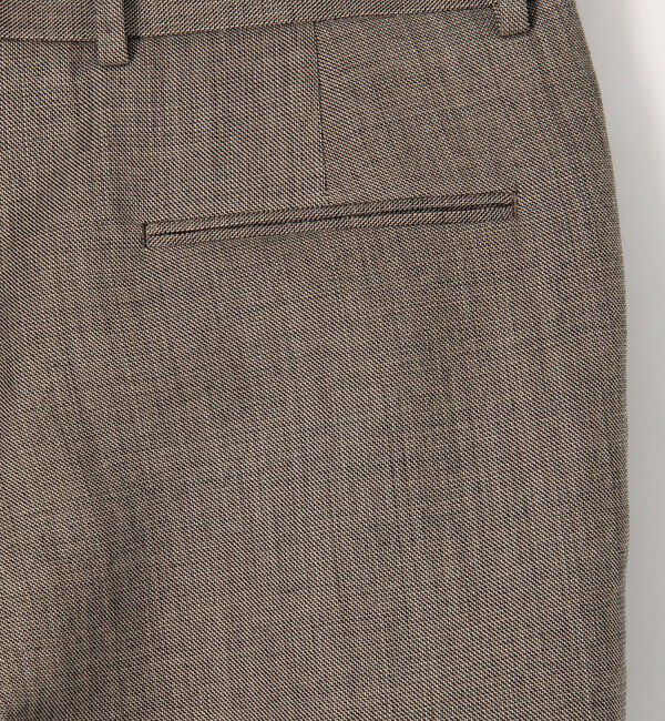 CABaN「ウールダブルクロス 2タックワイドテーパードパンツ」|チノ|