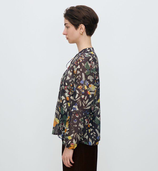 TOMORROWLAND collection「マンダフラワープリント ボウタイブラウス」|シャツ・ブラウス|