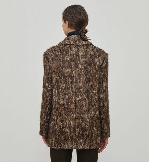 DES PRES「モヘヤレオパード ジャコット」|チェスターコート|