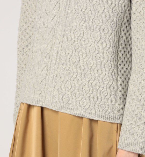 MACPHEE「アランニット ビルドネックプルオーバー」|ニット・セーター|