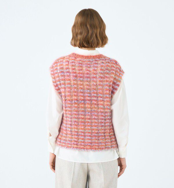 Ballsey「ミックスボーダー クルーネックベスト」|ベスト・ジレ|