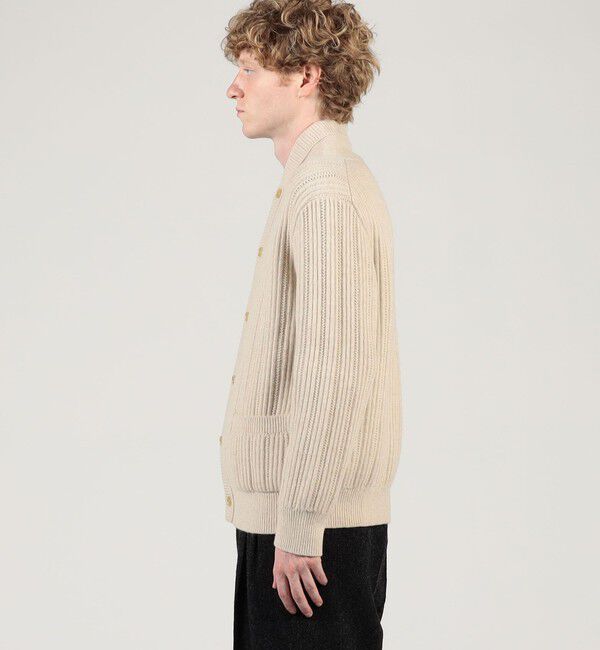 TOMORROWLAND MENS「ウールカシミヤシルク リブVネックカーディガン」|ニット・セーター|