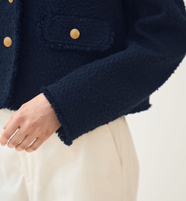 TOMORROWLAND collection「パンソッティ ショートテーラードジャケット」|テーラードジャケット|