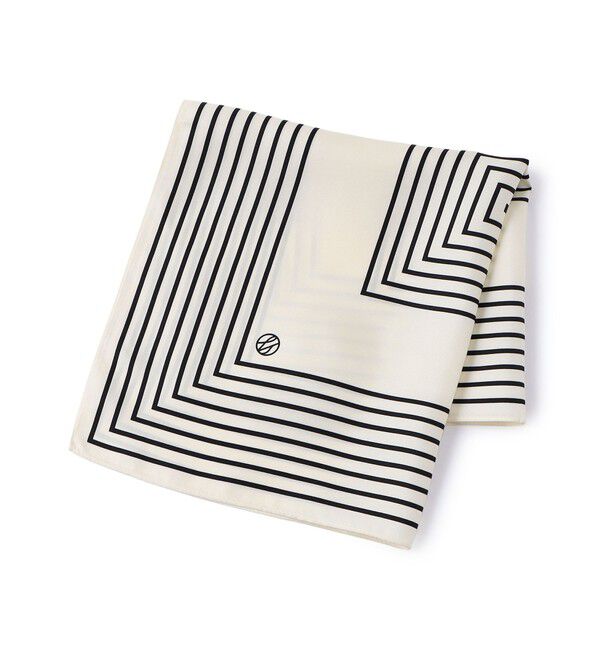 TOMORROWLAND GOODS「 LE SCARF ストライプスカーフ」|バンダナ・スカーフ|42 ライトベージュ系