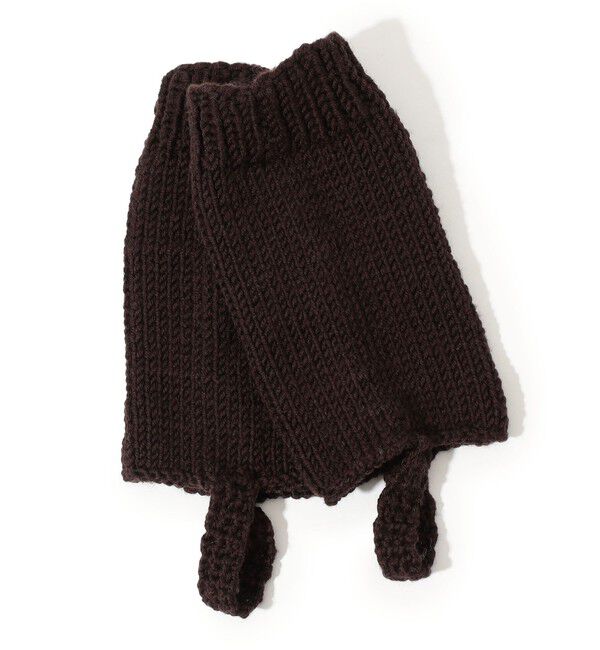 TOMORROWLAND GOODS「MANY RHIZOMES アンクルウォーマー」|レッグウォーマー|49 ダークブラウン