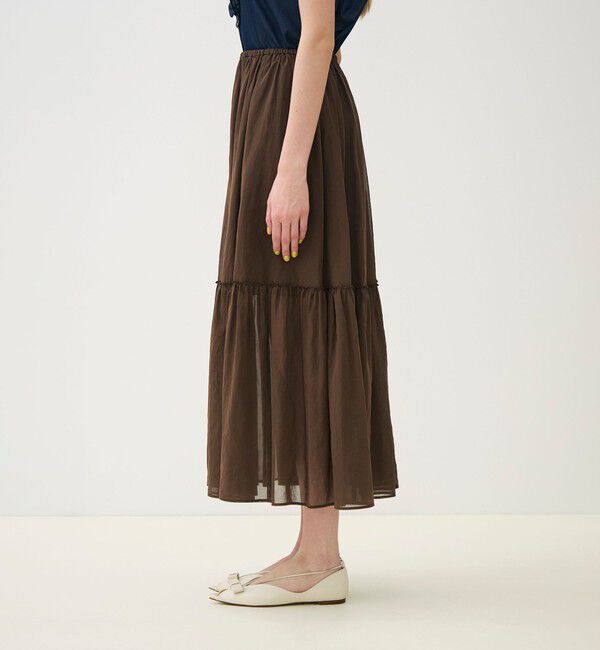 TOMORROWLAND collection「ルコットンオーガンジー ティアードスカート」|スカート|