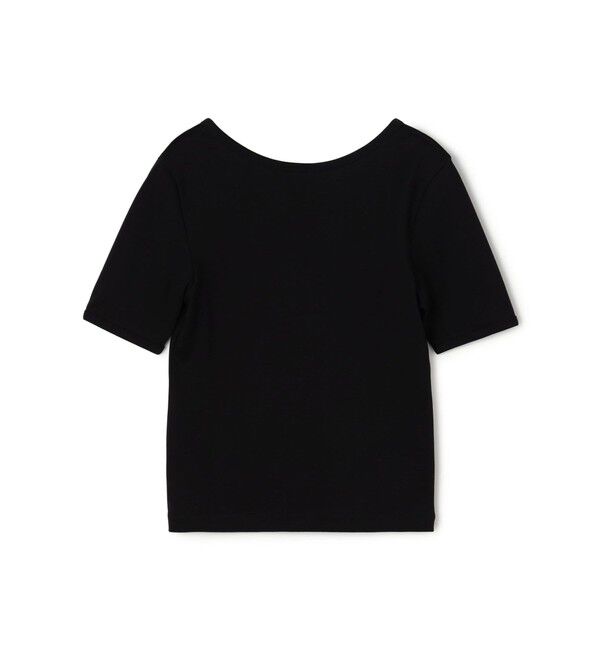 MACPHEE「シルキーリブ ボートネックプルオーバー」|Tシャツ・カットソー|19 ブラック