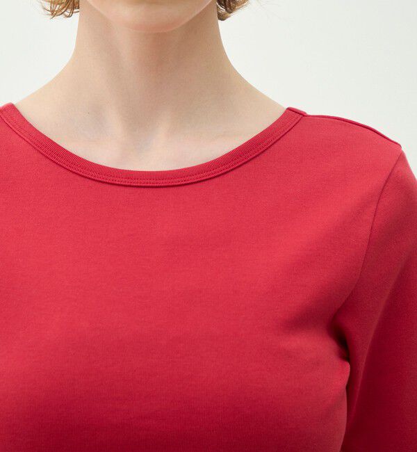 MACPHEE「シルキーリブ ボートネックプルオーバー」|Tシャツ・カットソー|