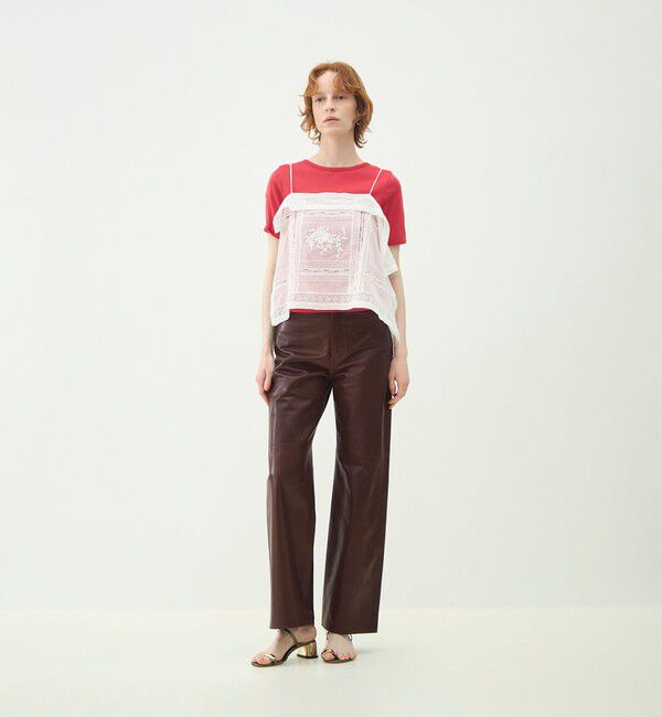 MACPHEE「シルキーリブ ボートネックプルオーバー」|Tシャツ・カットソー|