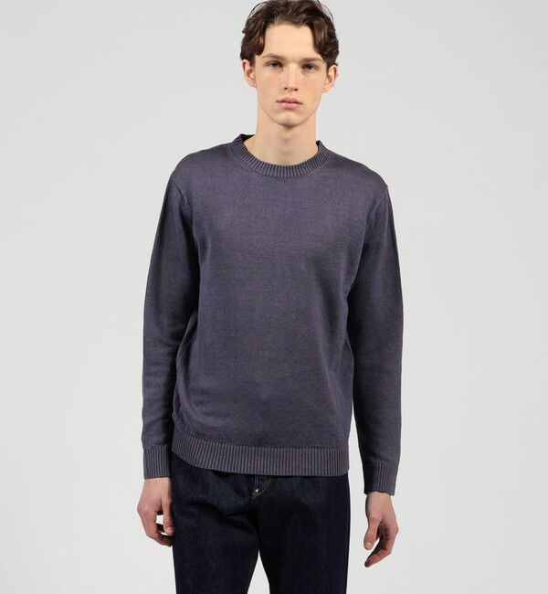 TOMORROWLAND MENS「TOMORROWLAND tricot リネンクルーネック プルオーバーニット」|ニット・セーター|