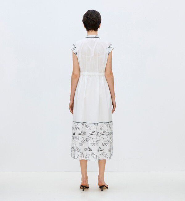 TOMORROWLAND collection「【WEB先行予約】フルッタエンブロイダリー タックストレートワンピース」|ワンピース|