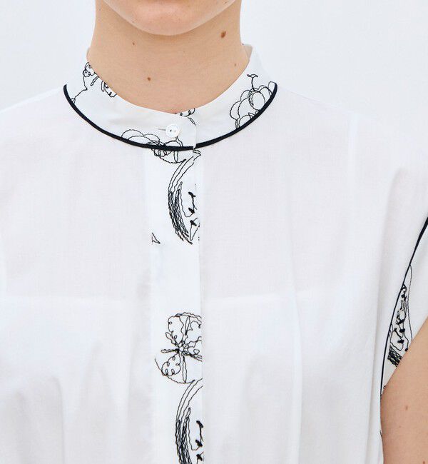 TOMORROWLAND collection「【WEB先行予約】フルッタエンブロイダリー タックストレートワンピース」|ワンピース|