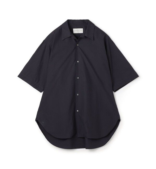 TOMORROWLAND MENS「120/2コットン オープンカラーハーフスリーブ ロングシャツ」|シャツ・ブラウス|67 ネイビー