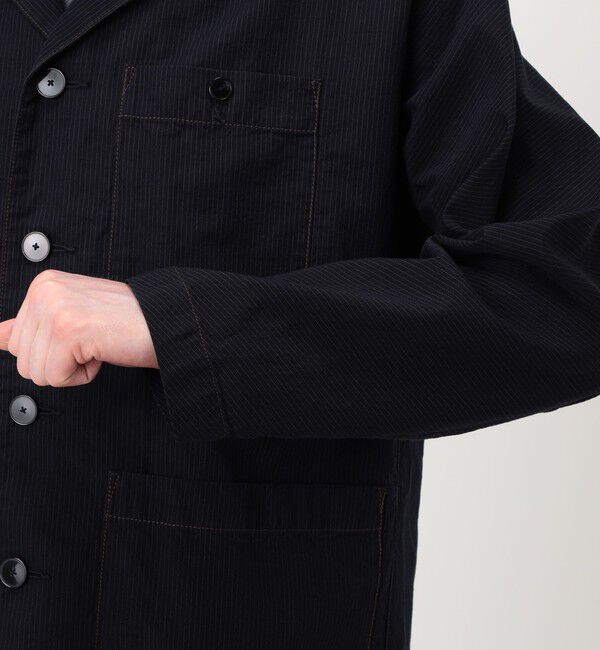 TOMORROWLAND MENS「コットンリネンキュプラ ドルマンスリーブ カバーオールジャケット」|ブルゾン・スタジャン|