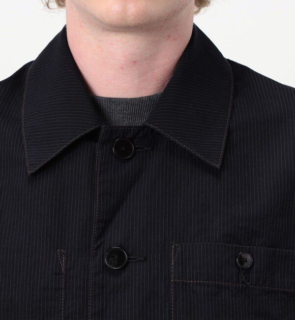 TOMORROWLAND MENS「コットンリネンキュプラ ドルマンスリーブ カバーオールジャケット」|ブルゾン・スタジャン|