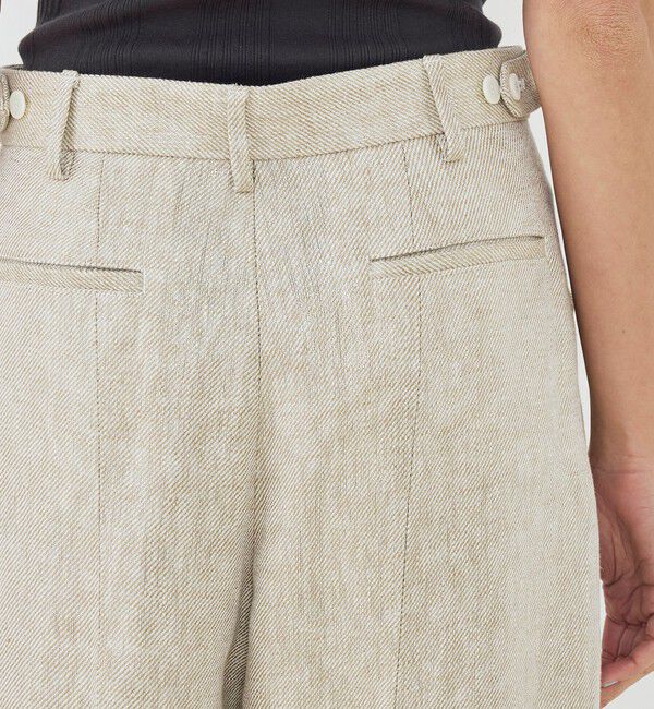 GALERIE VIE「パールリネン ラウンドシルエットパンツ」|その他|