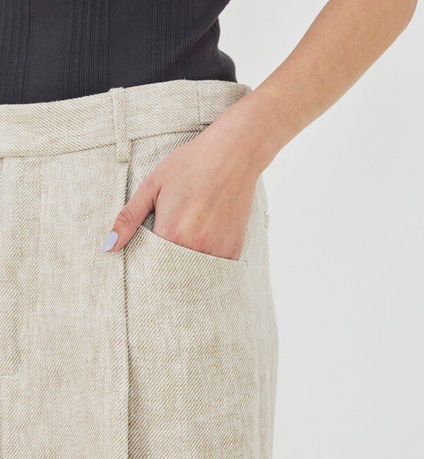 GALERIE VIE「パールリネン ラウンドシルエットパンツ」|その他|