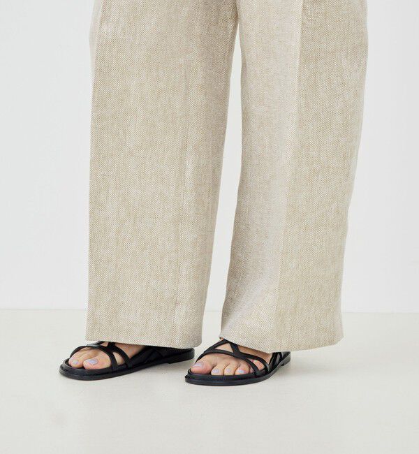 GALERIE VIE「パールリネン ラウンドシルエットパンツ」|その他|