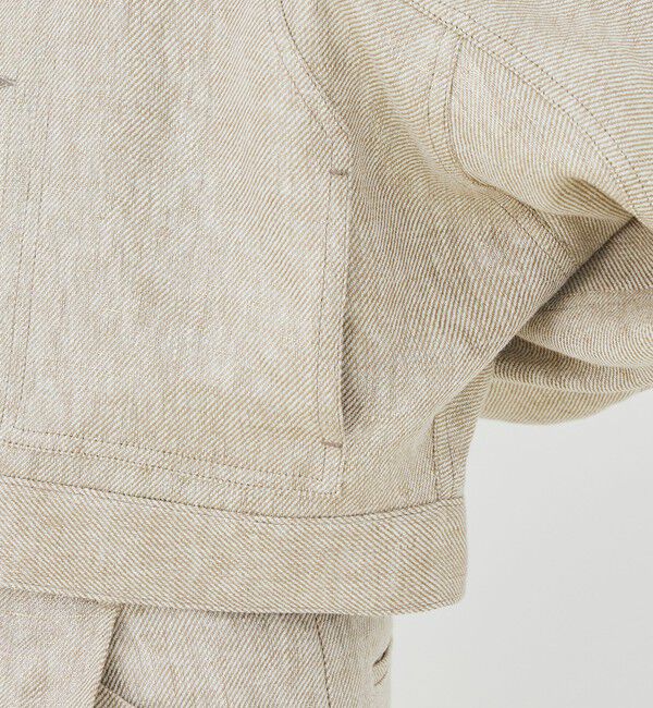 GALERIE VIE「パールリネン ドルマンスリーブブルゾン」|ブルゾン・スタジャン|