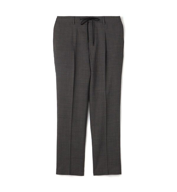 TOMORROWLAND MENS「Super120'sウールポリエステル 1プリーツイージースラックス」|スラックス|17 グレー