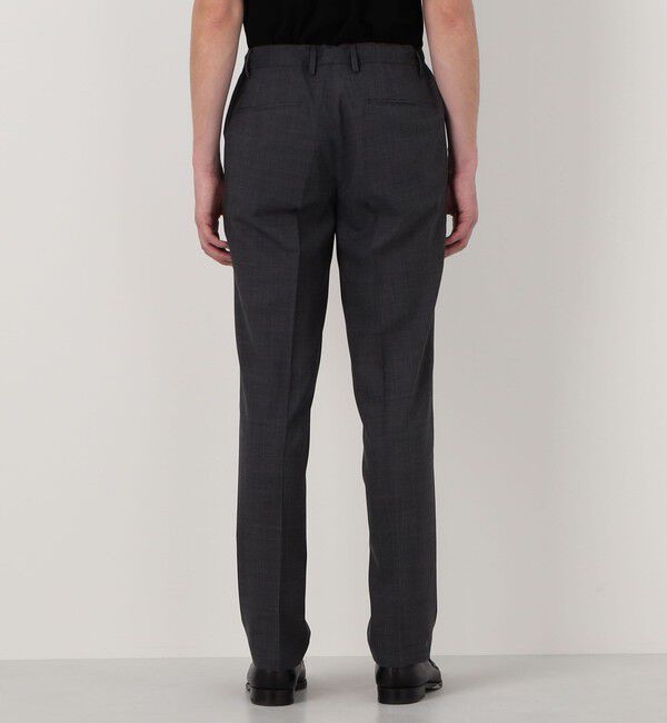 TOMORROWLAND MENS「Super120'sウールポリエステル 1プリーツイージースラックス」|スラックス|