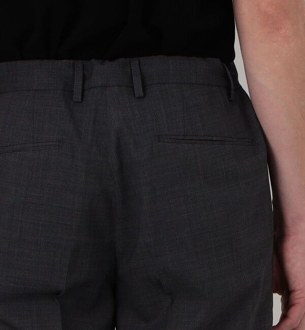 TOMORROWLAND MENS「Super120'sウールポリエステル 1プリーツイージースラックス」|スラックス|