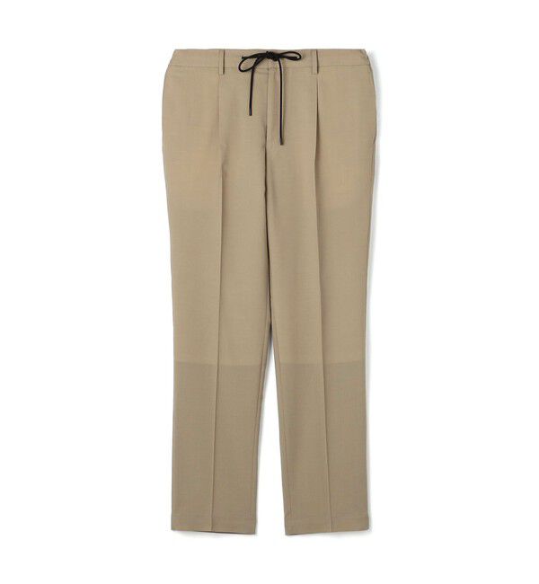 TOMORROWLAND MENS「Super120'sウールポリエステル 1プリーツイージースラックス」|スラックス|45 ベージュ