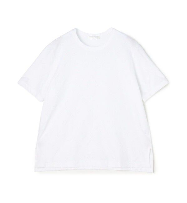 TOMORROWLAND collection「ジオメトリックカットジャージー クルーネックプルオーバー」|Tシャツ・カットソー|11 ホワイト
