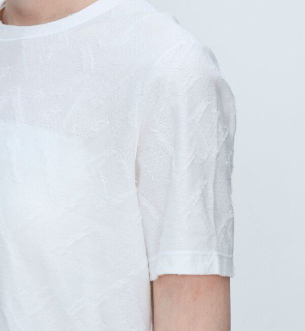 TOMORROWLAND collection「ジオメトリックカットジャージー クルーネックプルオーバー」|Tシャツ・カットソー|