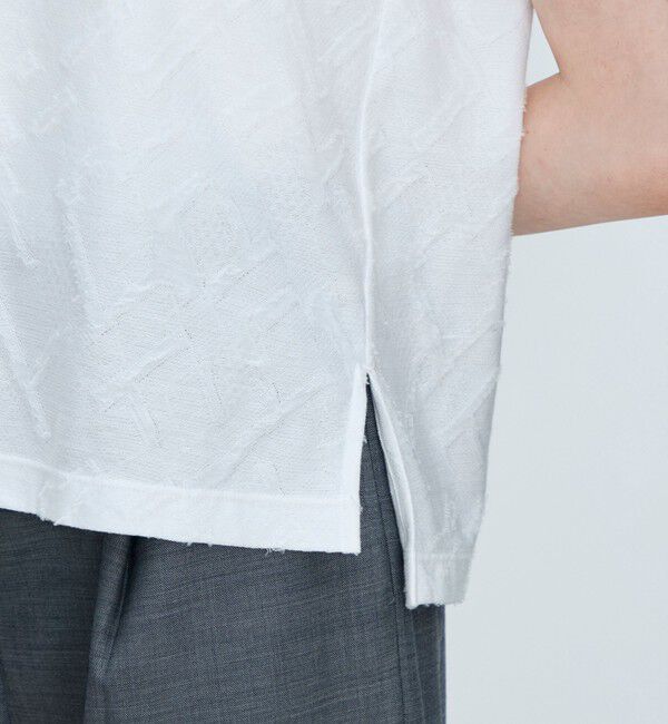 TOMORROWLAND collection「ジオメトリックカットジャージー クルーネックプルオーバー」|Tシャツ・カットソー|