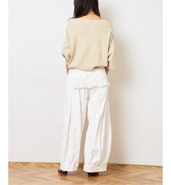  「2WAYワイドネックルーズKNIT CARDIGAN TOPS：ニット」|ニット・セーター|