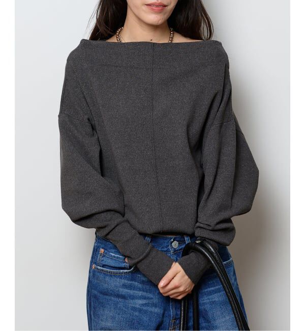  「2WAYワイドネックルーズKNIT CARDIGAN TOPS：ニット」|ニット・セーター|