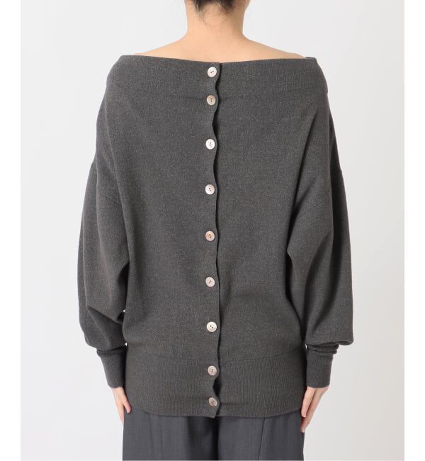  「2WAYワイドネックルーズKNIT CARDIGAN TOPS：ニット」|ニット・セーター|