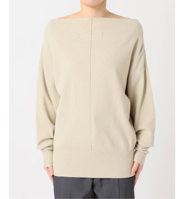  「2WAYワイドネックルーズKNIT CARDIGAN TOPS：ニット」|ニット・セーター|