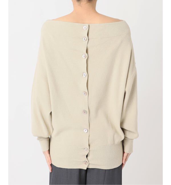  「2WAYワイドネックルーズKNIT CARDIGAN TOPS：ニット」|ニット・セーター|