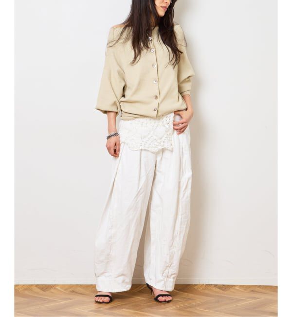  「2WAYワイドネックルーズKNIT CARDIGAN TOPS：ニット」|ニット・セーター|