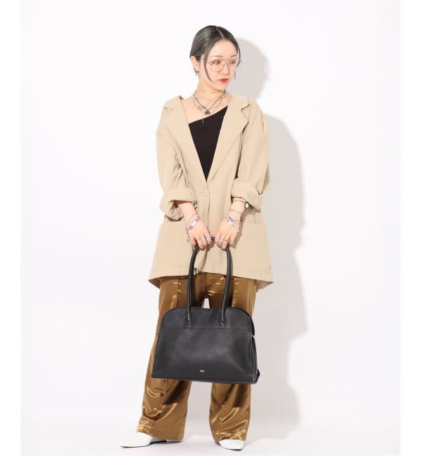  「【blancle/ ブランクレ】S.LETHER Wide boston」|ボストンバッグ|