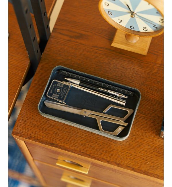 ACME「【HELITAGE LEATHER】ACME別注 LEATHER TRAY　トレイ」|ステーショナリー|ブラック