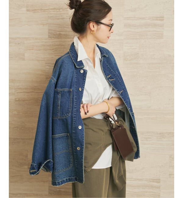 Plage「《一部カラーWEB限定追加》coverall」|デニムジャケット|