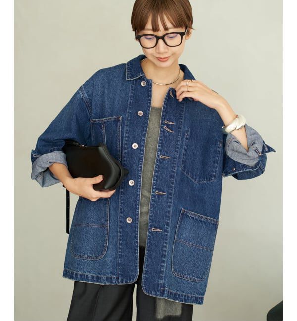 Plage「《一部カラーWEB限定追加》coverall」|デニムジャケット|